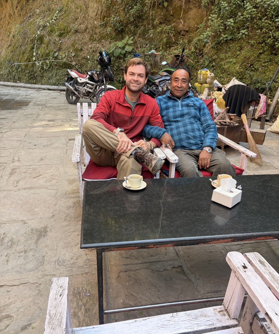 Tea with a new friend in Nepal